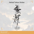 Butterfly Herbal Juice Tattoo Sticker Waterproof Anti-Rub Long-lasting Women's High Sense Fashion Fried Street Delicate Pattern Waist