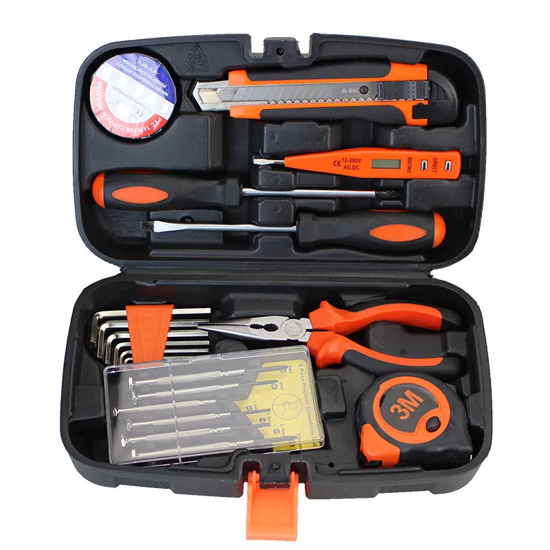 Household Hardware Tools Combination Set Car Maintenance Tools Electric Drill Impact Drill Set Toolbox
