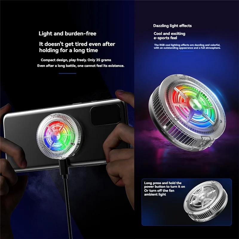 N11R Ultrathin Magnetic Semiconductor Phone Cooler Ideal For Gaming Efficient Heat Sink Technology