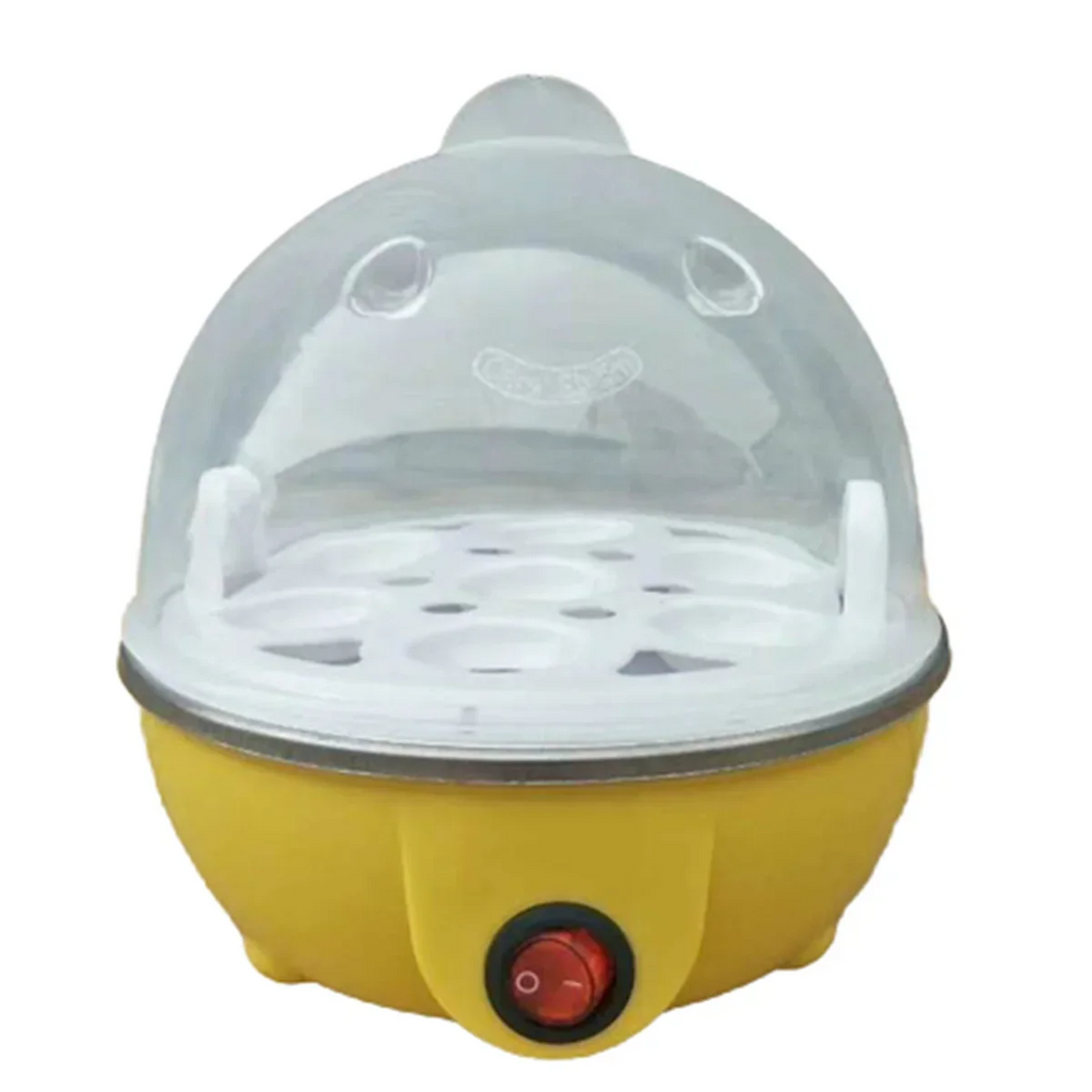 Rapid Egg Cooker: 7 Egg Capacity Electric Egg Cooker for Hard Boiled Eggs, Poached Eggs, Scrambled Eggs Yellow EU Plug-T33C