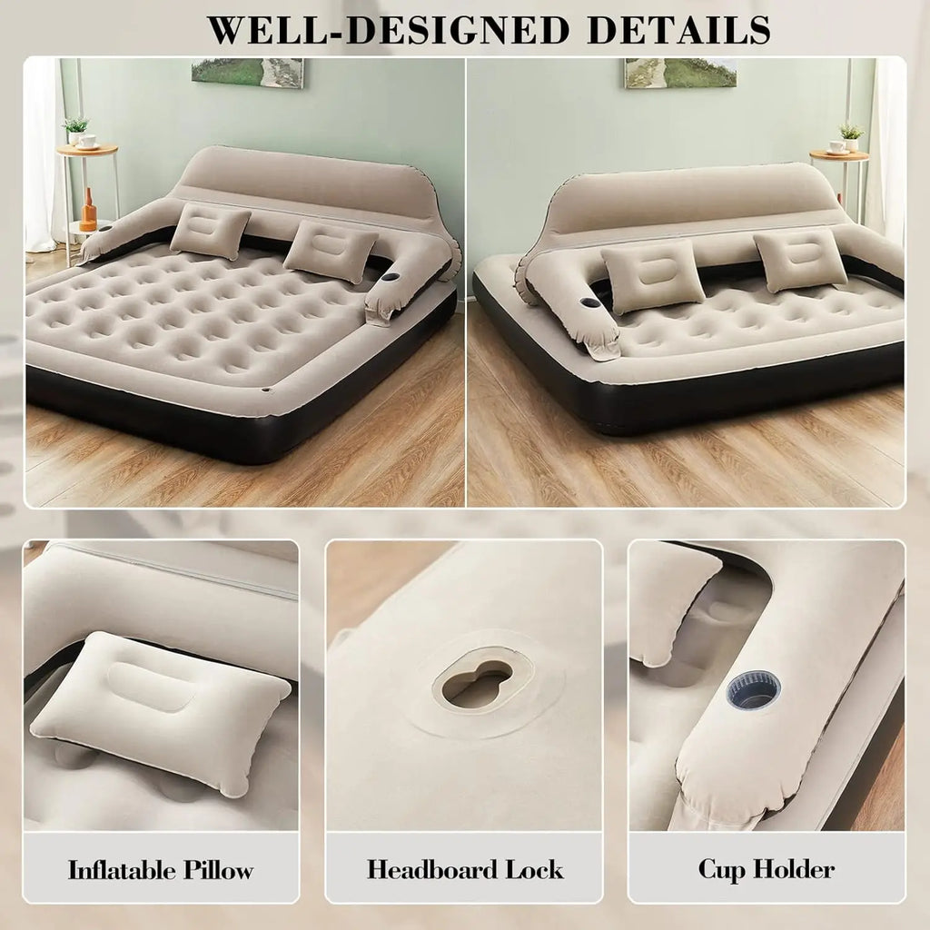 Wholesale Large Size Inflatable Bed Simple Portable Air Cushion Bed Outdoor Household Inflatable Bed
