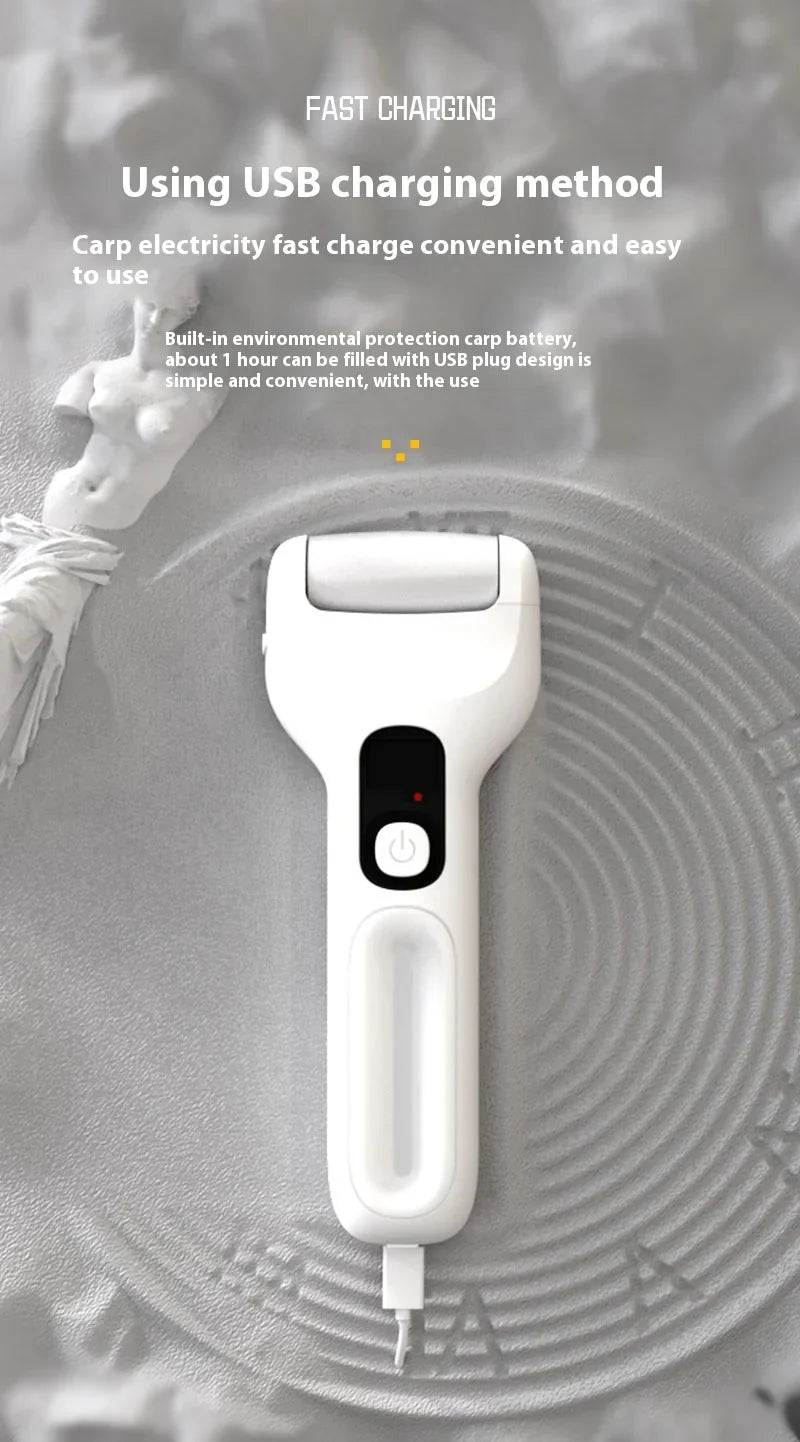 Electric foot grinder, rechargeable foot repair tool, dead skin and calluses polishing machine, exfoliating polishing machine