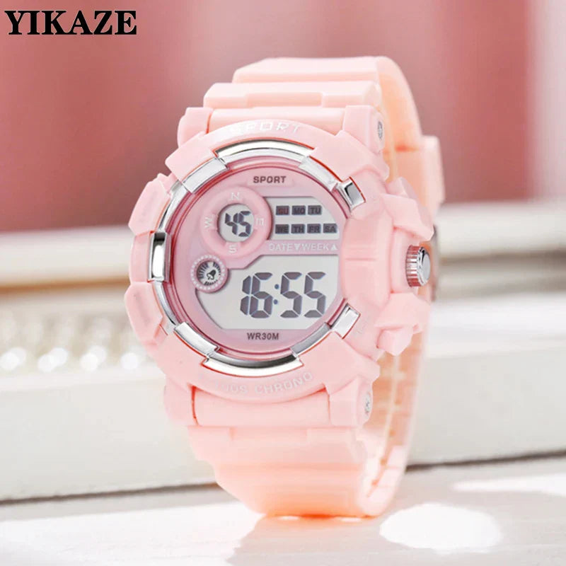 MAYZHISU Kids Digital Watches Fashion Student Sports Watch Luminous Alarm Clock Multifunctional Electronic Watch for man Gift