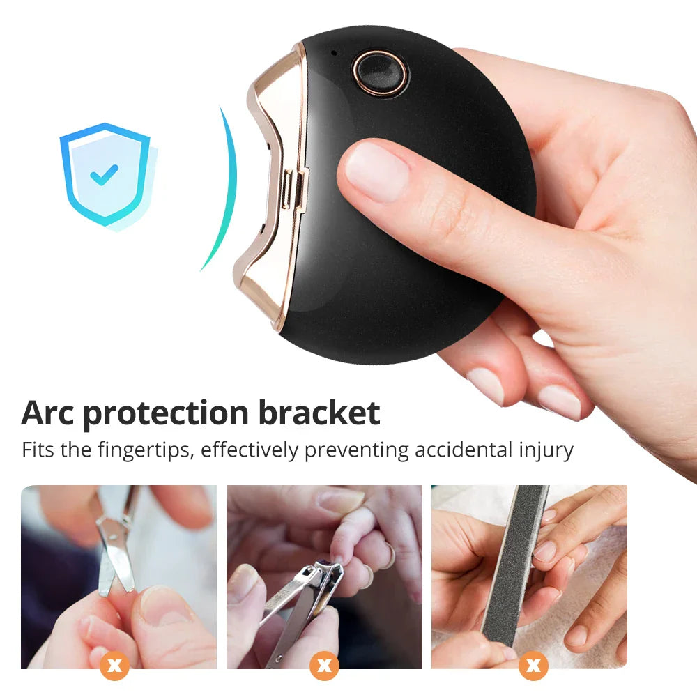 Electric Nail Clipper Automatic Nail Clipper Trimmer Cutter Nail Scissors Low Noise Anti-Splash Nail Machine Manicure Machine