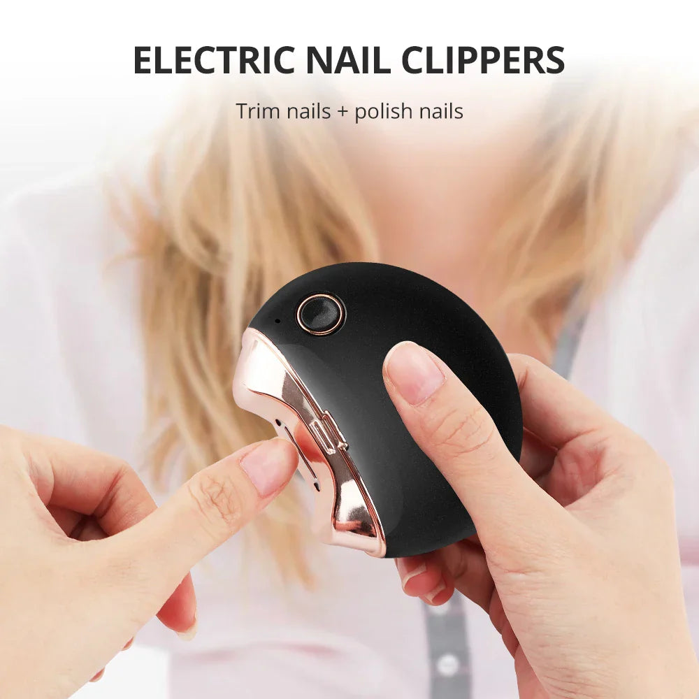 Electric Nail Clipper Automatic Nail Clipper Trimmer Cutter Nail Scissors Low Noise Anti-Splash Nail Machine Manicure Machine