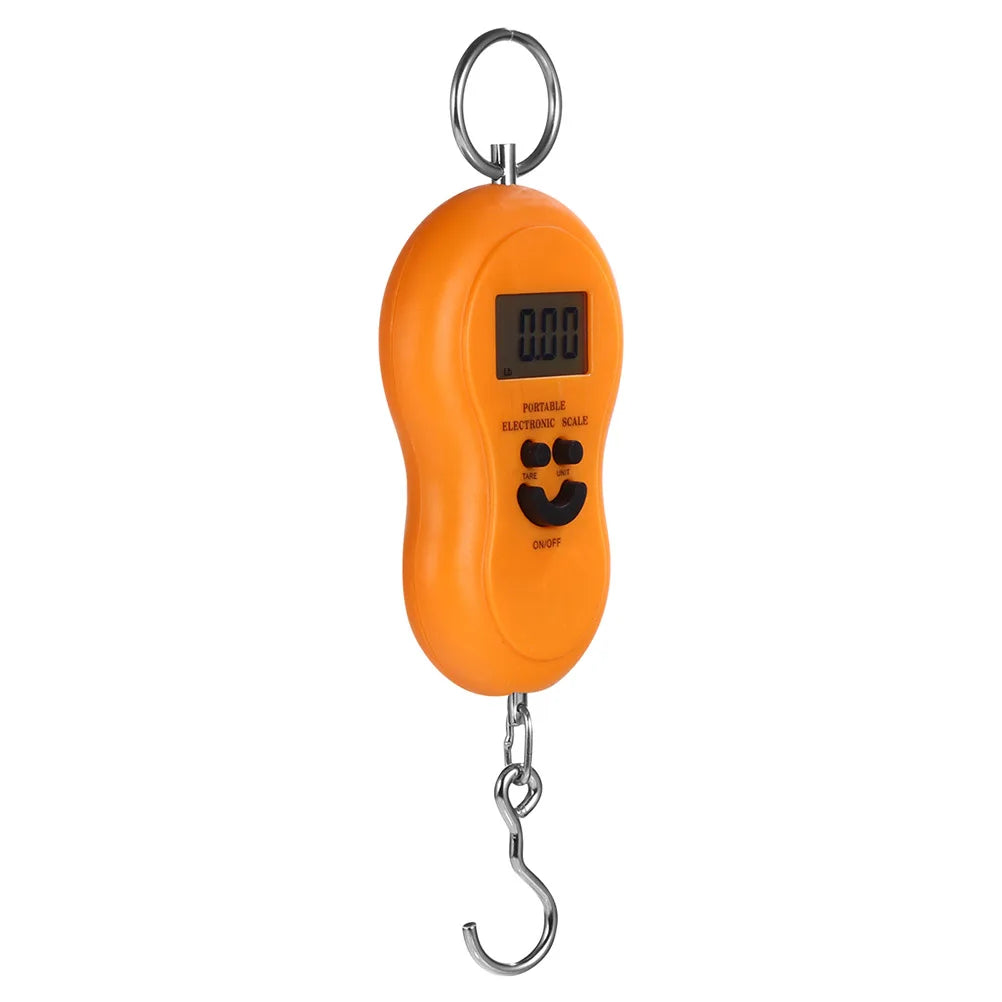 Portable Electronic Scale Small Lightweight ABS Steel Material Hook Kitchen Gourd Low Consumption Weighing Tool