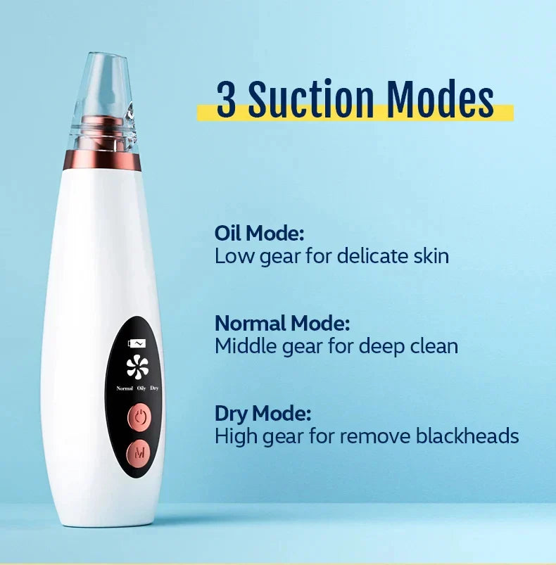 Blackhead Remover Pore Vacuum Electric Comedone Acne Extractor Kit Facial Pore Deep Cleaner USB Rechargeable Skin Care Tools