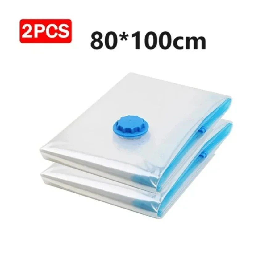 vacuum pump for bags Transparent Folding Compressed Space Saving Vacuum Bag for Clothes Vacuum Storage Bags with Pump