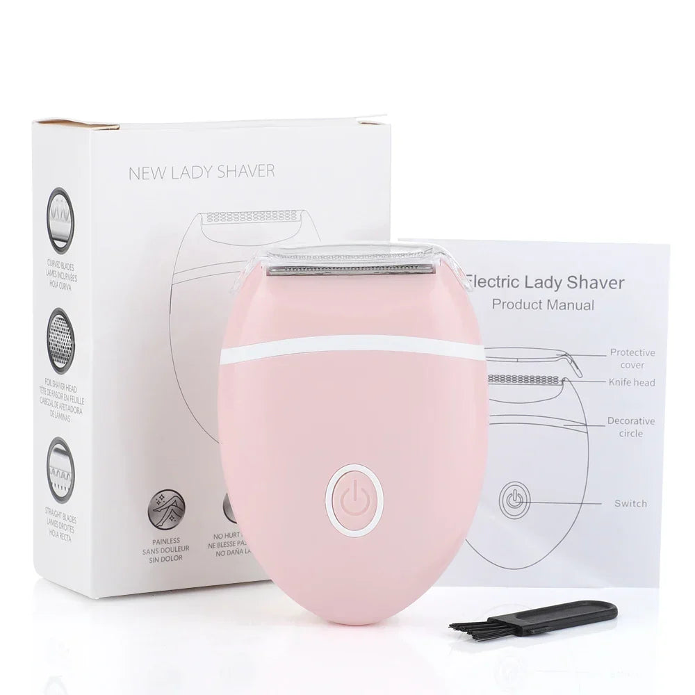 Women Electric Epilator USB Rechargable Shaver Bikini Underarm Leg Face Hair Removal Trimmer Body Depilador Safe Shaving Machine