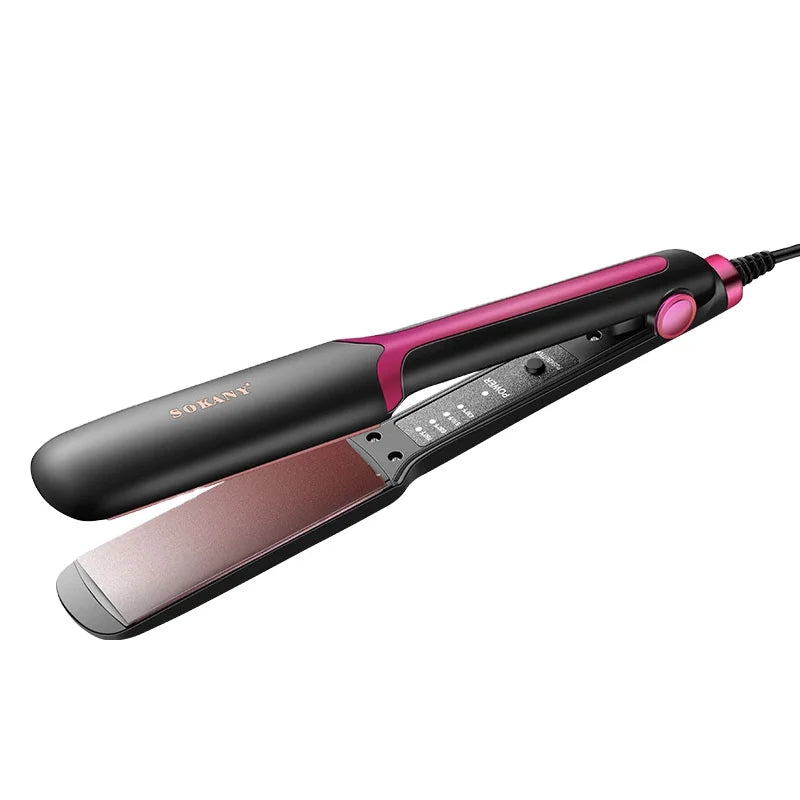 Sokany Professional Hair Straightener Ceramic Glazed No Damage 110-240V Salon Quality Styling Tool