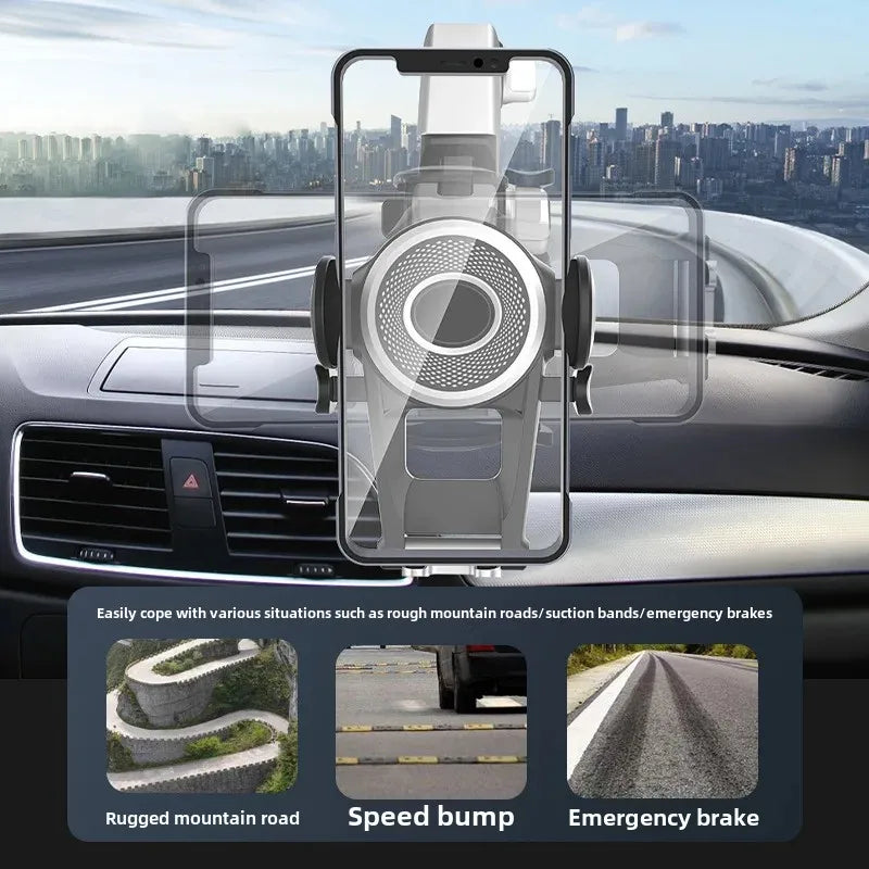 Left & Right Adjustable Rotating Car Phone Stand – Desktop & Navigation Phone Holder Accessory