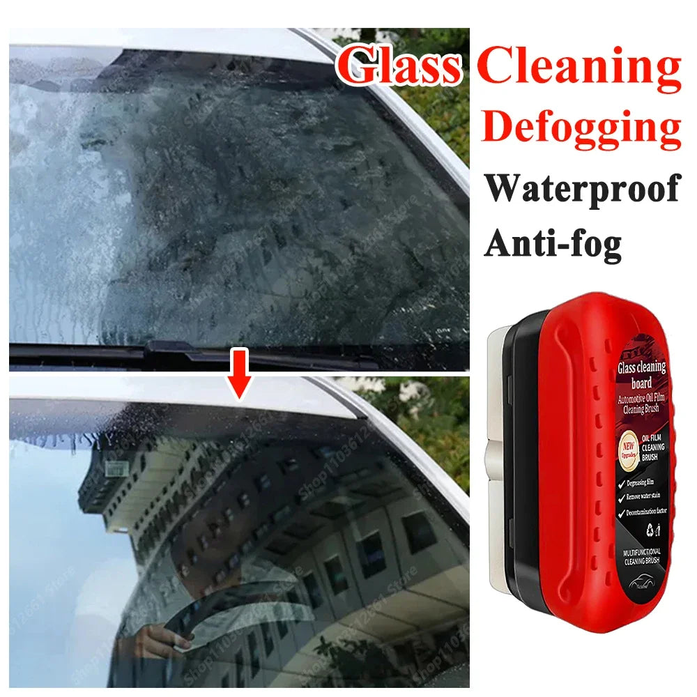 Car Glass Coating Oil Film Clean Brush Rearview Mirrors Anti-fog Rain-proof  Windows Cleaning Glass Repair Lamp Polishing Agent